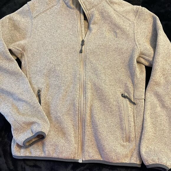 The North Face tan full zip jacket, size medium‎ - Picture 14 of 16